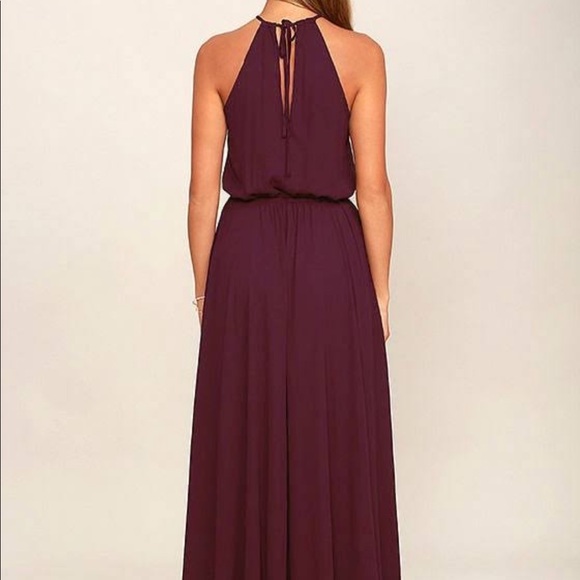 Essence of Style Plum Maxi Dress. Lulus. Small. - Picture 5 of 5